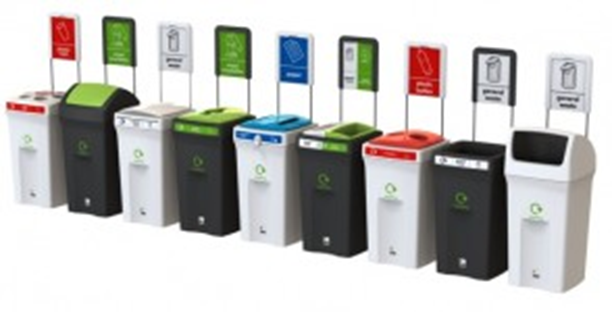 Plastic recycling bins - Recycling bin Envirobin 100